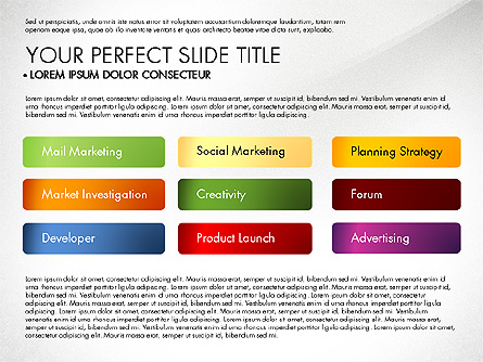 Marketing Concept Diagram Presentation Template, Master Slide