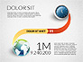 Clock and Globe Infographics Concept slide 2