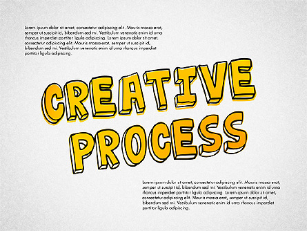 Creative Process Diagram Presentation Template, Master Slide