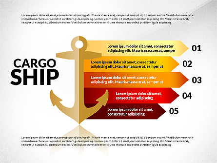 Cargo Infographics Presentation Template, Master Slide