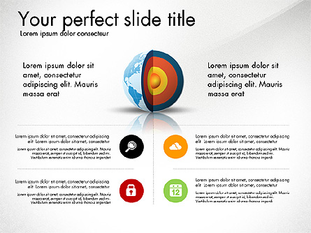 Earth Core Presentation Concept Presentation Template, Master Slide