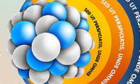 Presentation Template with Molecule Shape