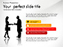 Business Presentation with Silhouettes and Shapes slide 1