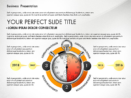 Time Management Process Presentation Concept Presentation Template, Master Slide
