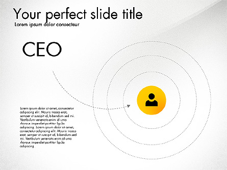 Circular Hierarchy Diagram Presentation Template, Master Slide