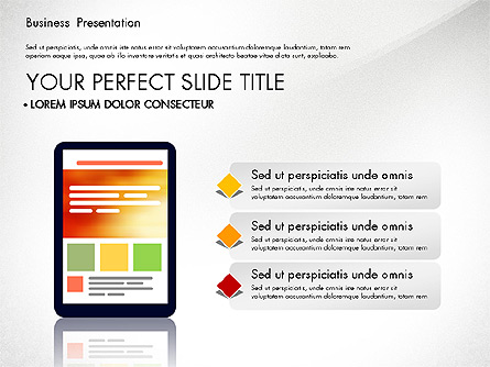 Presentation with Flat Design Shapes and Diagrams Presentation Template, Master Slide