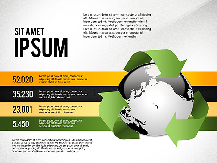 Environmental Sustainability Infographics Options Presentation Template, Master Slide