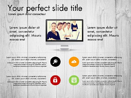 Modern Data Driven Presentation Report Presentation Template, Master Slide