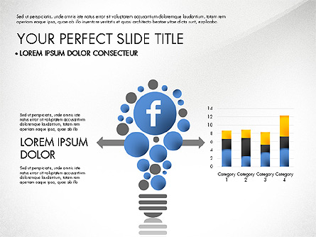 Facebook Data Driven Presentation Presentation Template, Master Slide