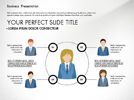 Business Circle Presentation Template, Master Slide