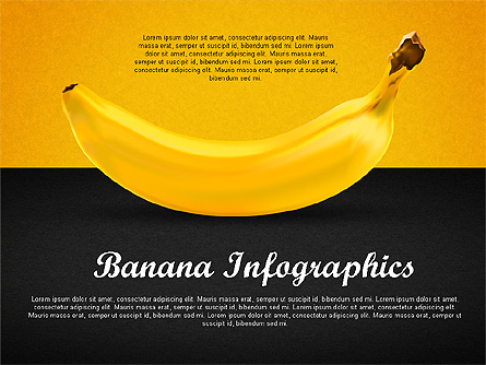 Banana Infographics Presentation Template, Master Slide