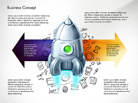 Project Launch Concept Presentation Template, Master Slide