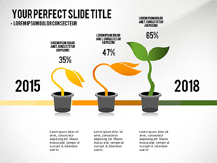 Growth Infographics Concept Presentation Template, Master Slide