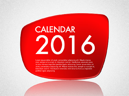 Calendar 2016 Presentation Template, Master Slide