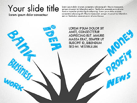 Business Idea Presentation Concept Presentation Template, Master Slide