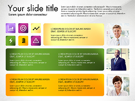 Presentation with Icons and Photos Presentation Template, Master Slide