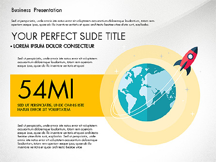 Illustrative Pitch Deck Presentation Template, Master Slide