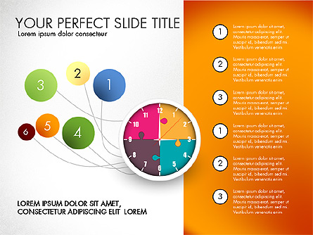 Time Management Charts Presentation Template, Master Slide