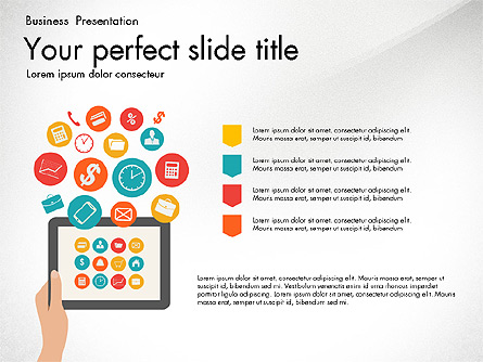 Mobile Application Management Presentation Diagram Presentation Template, Master Slide