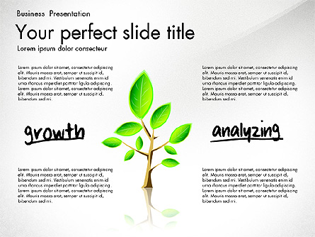 Growth and Approach Presentation Concept Presentation Template, Master Slide