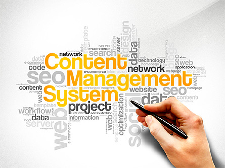 Content Manager Presentation Concept Presentation Template, Master Slide