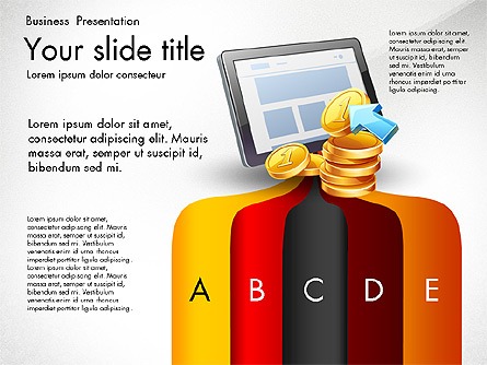 Financial Brief Infographics Deck Presentation Template, Master Slide