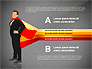 Options Diagram with Business Superman slide 14