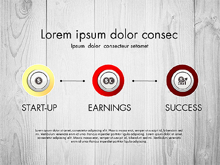 Startup Timeline Concept Diagram Presentation Template, Master Slide