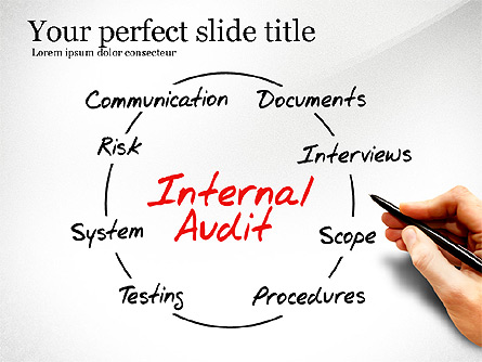 Internal Audit Diagram Presentation Template, Master Slide