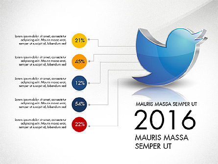 Twitter Infographics Presentation Template, Master Slide