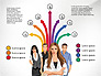 People Illustrations and Process Arrows slide 1