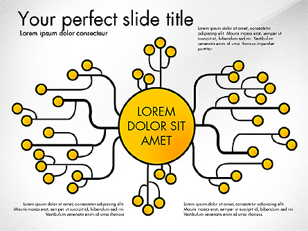 Creative Organization Diagram Toolbox Presentation Template, Master Slide
