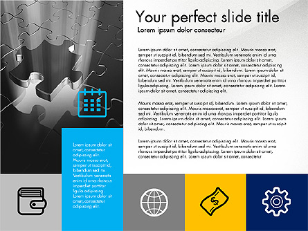 Company Profile Presentation in Flat Design Style Presentation Template, Master Slide