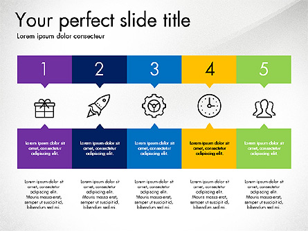 Creative Presentation in Flat Design Style Presentation Template, Master Slide
