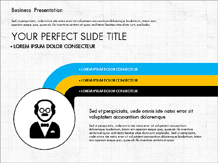 Company Profile Presentation in Flat Design Presentation Template, Master Slide
