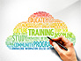 Training Word Cloud Presentation Concept slide 1
