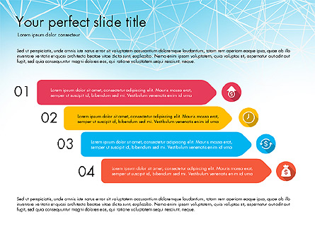 Flat Designed Creative Report Deck Presentation Template, Master Slide