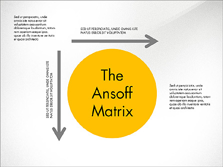 Ansoff Matrix Presentation Template, Master Slide