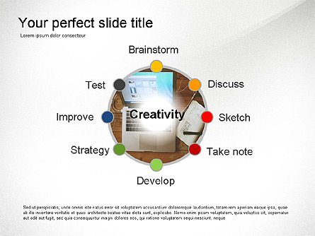 Creativity Stages Presentation Presentation Template, Master Slide