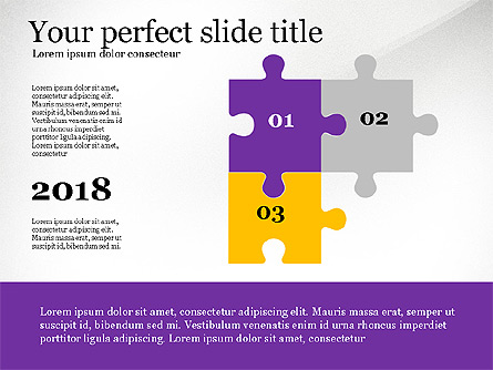 Presentation Concept with Puzzle Pieces Presentation Template, Master Slide