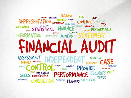 Financial Audit Presentation Concept Presentation Template, Master Slide