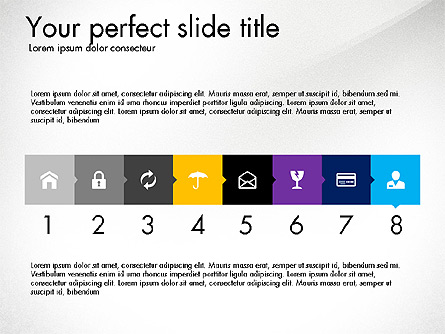 Creative Presentation Template in Flat Design Style Presentation Template, Master Slide