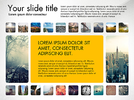 Presentation Template with Photos Presentation Template, Master Slide