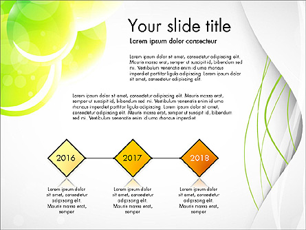 Presentation in Green Colors Presentation Template, Master Slide