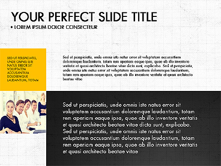 Grid Designed Team Presentation Presentation Template, Master Slide