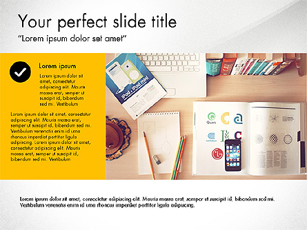 Graphic Designer Profile Presentation Template, Master Slide