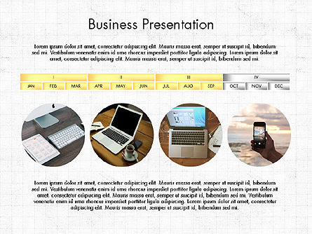 Comparative Report Presentation Template, Master Slide