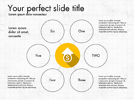 Icons and Spokes Presentation Template, Master Slide