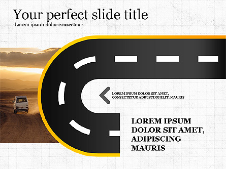Road Report Concept Presentation Template, Master Slide