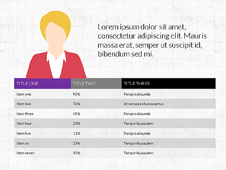 Staff Efficiency Infographics Report Presentation Template, Master Slide